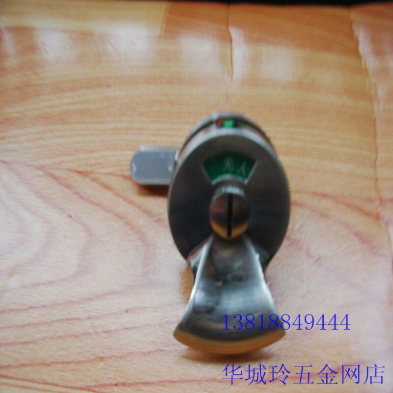公共卫生间隔断五金配件 厕所门扣 不锈钢有人无人指示锁 门锁