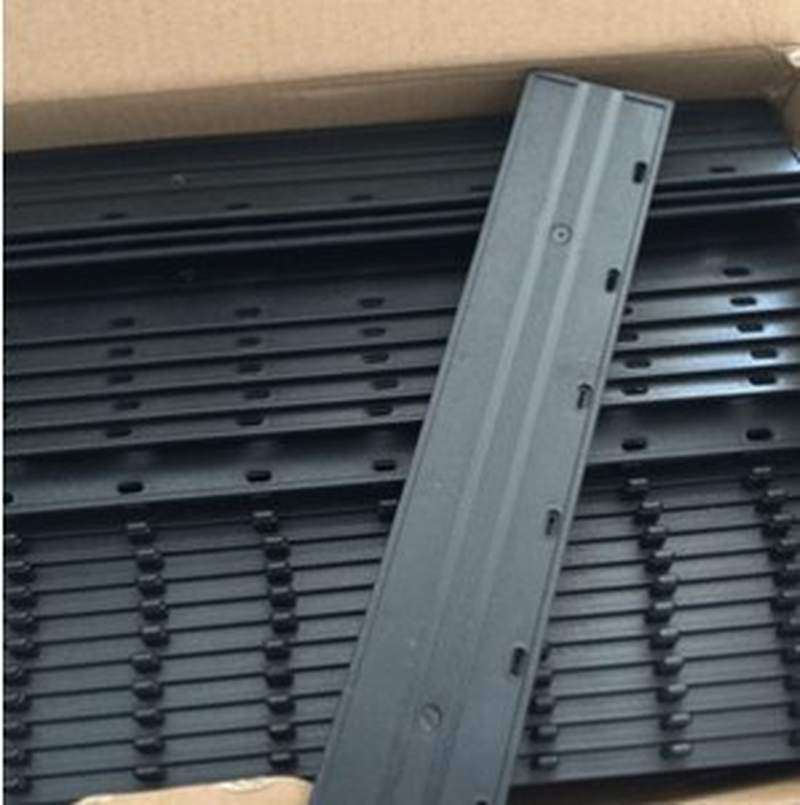 3-36mm黑色塑料装订夹条30-200页十孔夹条十齿钉条装订机用压条