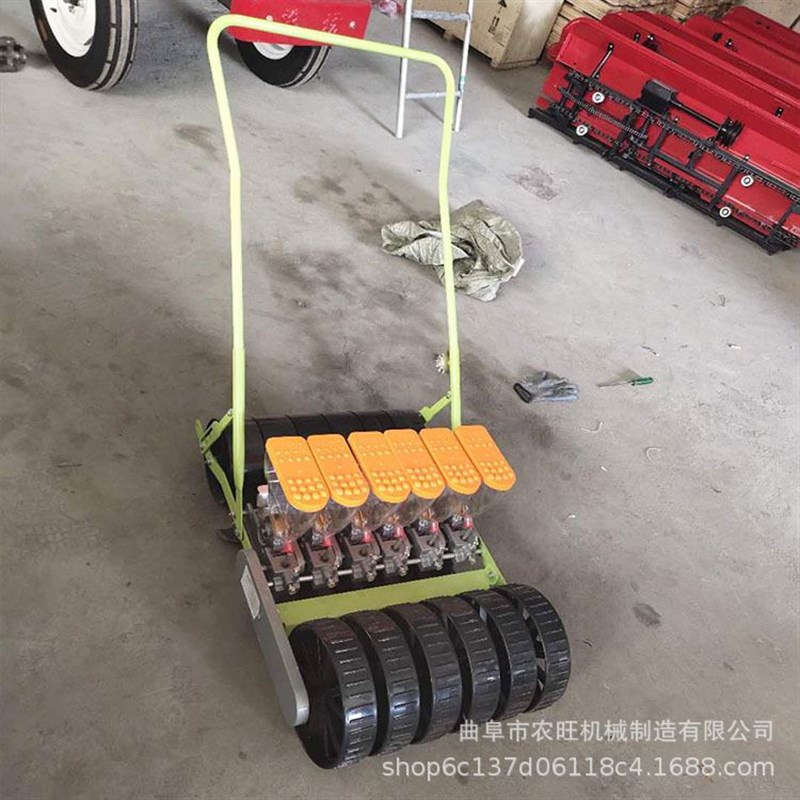 1-6行蔬菜播种机种白菜雪里蕻大头菜点播机手推款蔬菜播种机