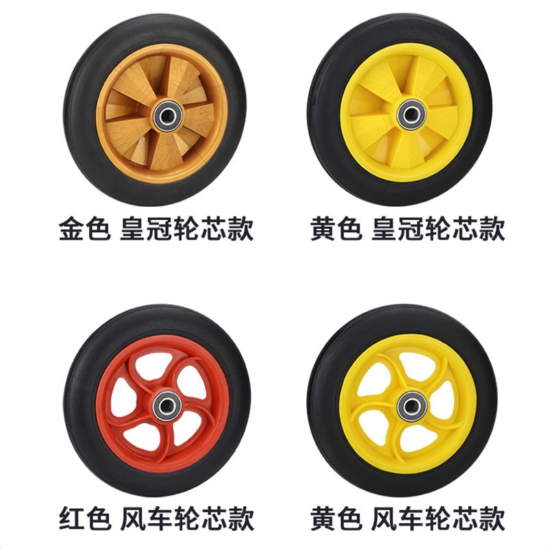 手推车轮子12寸300-8搬运车拖拉货车两轮老虎车实心橡胶轮胎脚轮