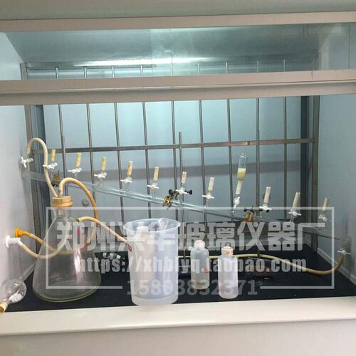 实验室多肽固相合成用单排四氟5孔分配器 可客制节门数量的真空分