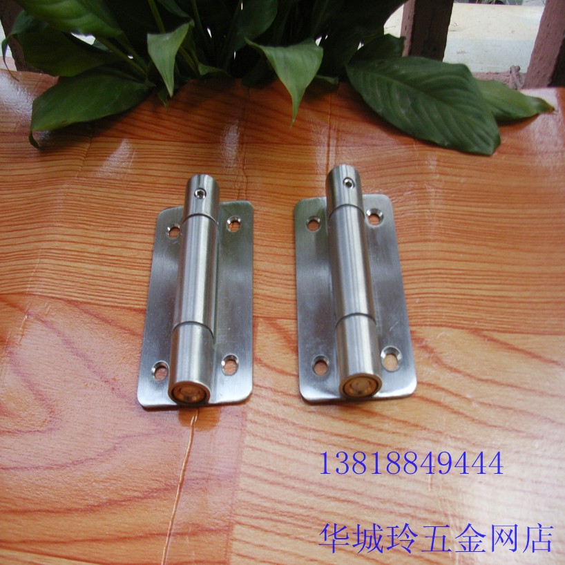 不锈钢卫生间隔断五金配件 厕所隔板门弹簧自关闭合页 铰链