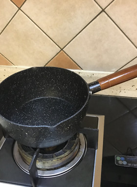 捡漏日式麦饭石锅雪平锅不粘锅单柄汤锅奶锅煮泡面锅热奶锅小炒锅