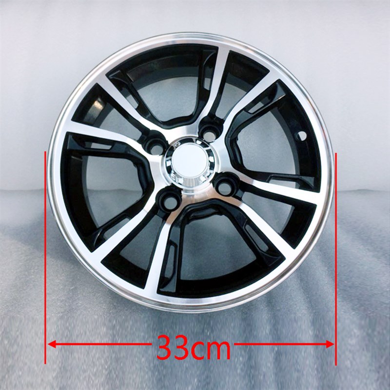 电动轿车轮毂 轮圈145/70-12/12X3.5电动四轮 老年代步车铝圈