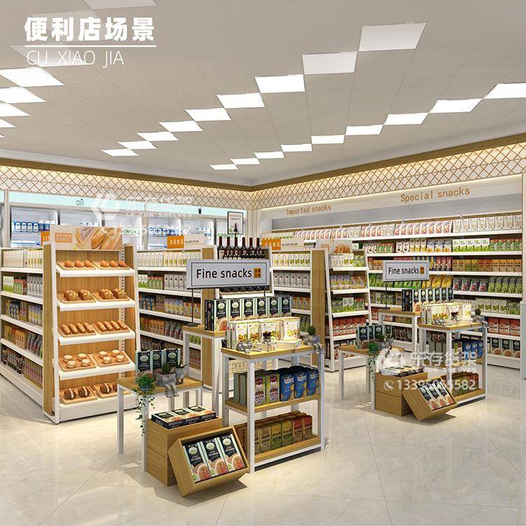 超市商场促销台服装展架促销台母婴店实木堆头架厂家钢木促销架