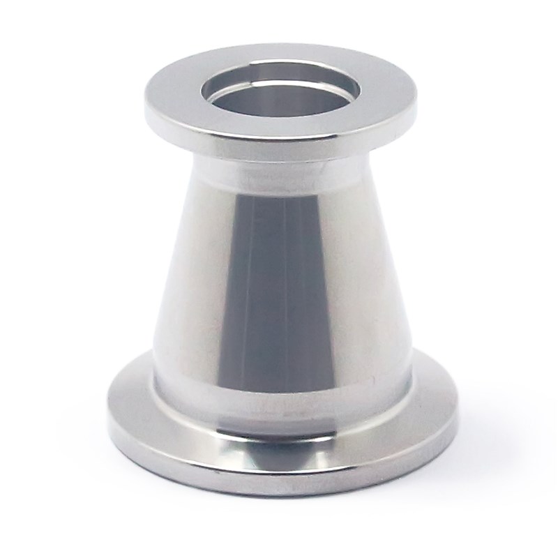 304不锈钢真空变径大小头真空管件锥形卡盘快装接头KF变径