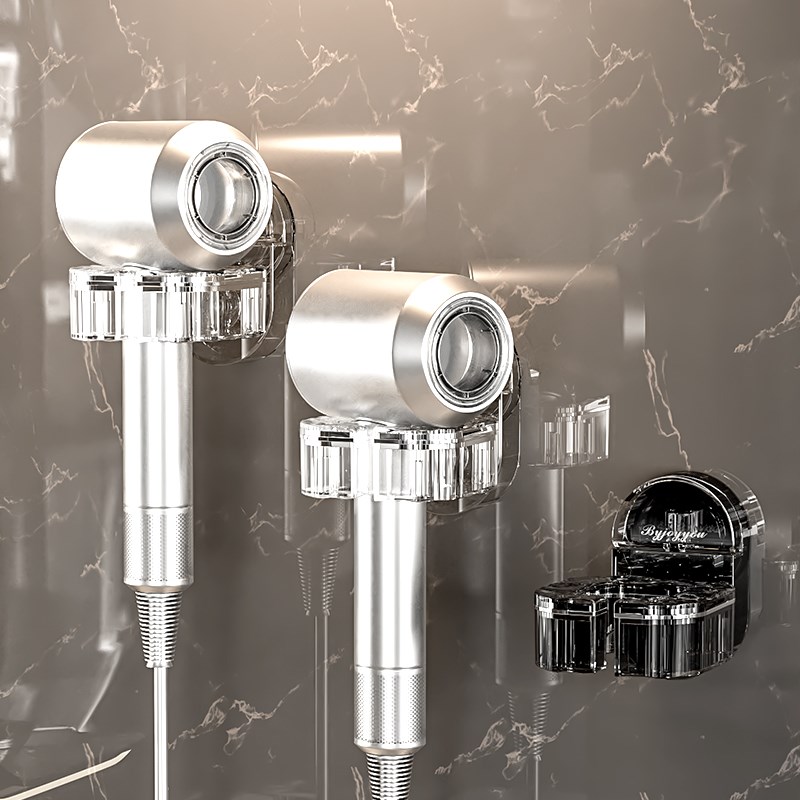 吸盘吹风机置物架免打孔壁挂风筒支架卫生间懒人旋转收纳挂架神器