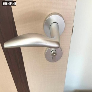 神冈万科精装修室内门锁通用不锈钢锁体锁具简约家用卧室入户门锁