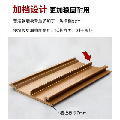 户外塑木墙板防水室外墙面挂板围栏门头木屋塑木防腐护墙板装饰板