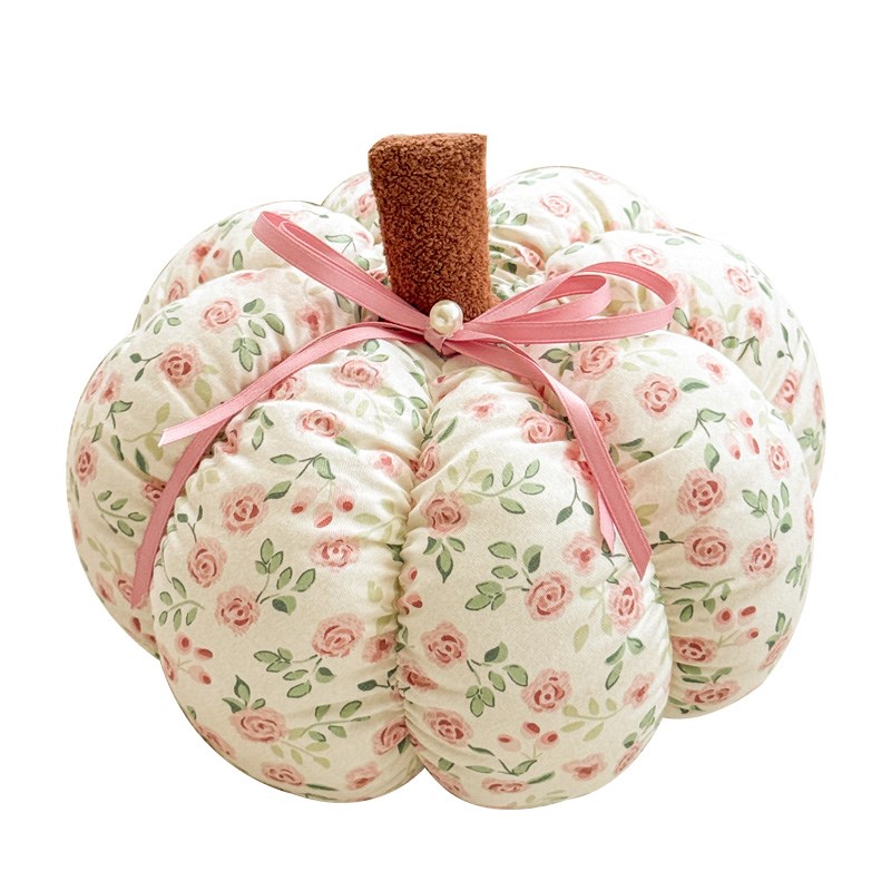 法式全棉南瓜抱枕沙发客厅榻榻米飘窗装饰靠垫靠枕爱心碎花枕头