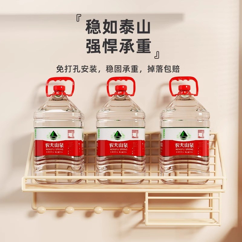 实木墙上置物架免打孔墙面宿舍床头挂墙一字木板书架壁挂收纳架子