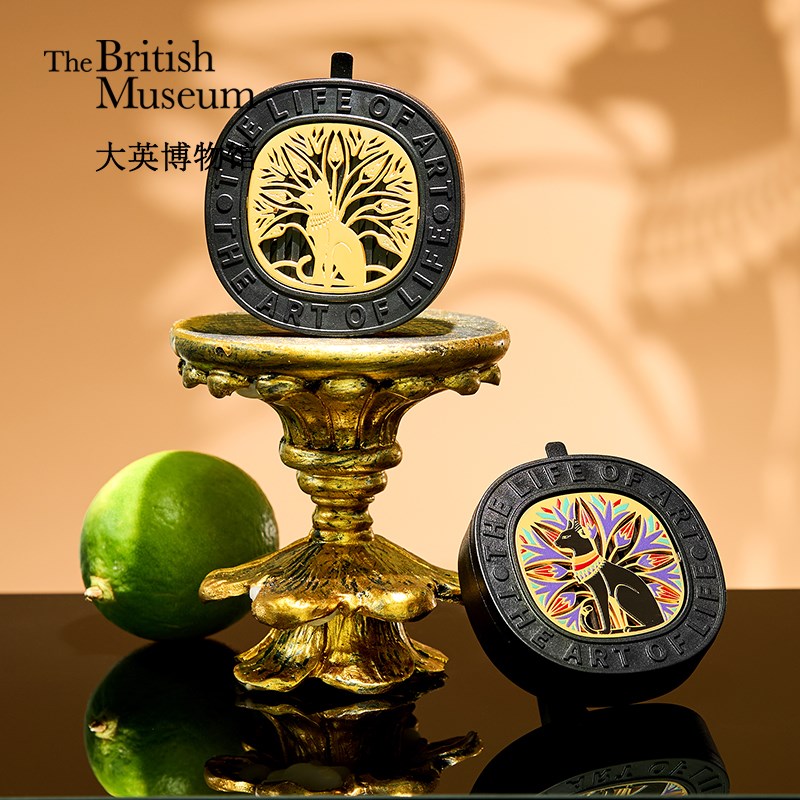 大英博物馆安德森猫车载香薰出风口汽车香氛男士车内饰品男生礼物