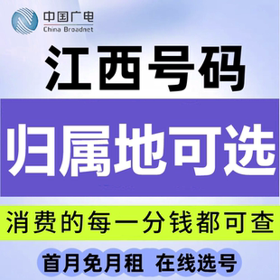 江西南昌景德镇萍乡九江新余鹰潭广电卡上网卡手机卡电话流量卡