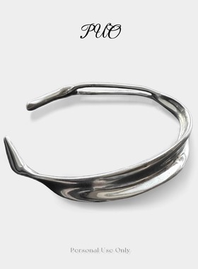 明星同款Personal Use Only「Fetters•萦」925银手镯