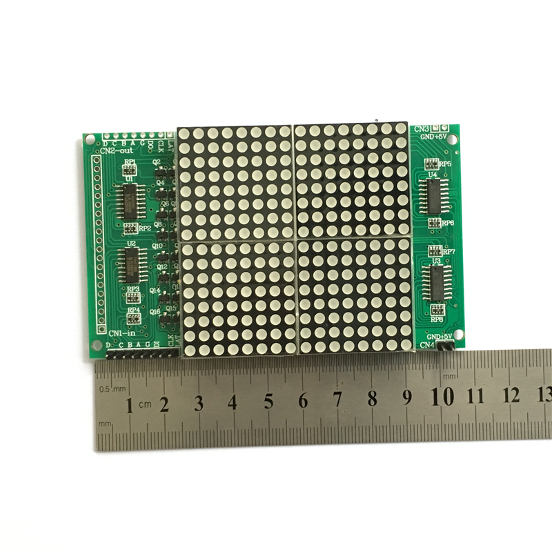 16X16点阵模块 LED点阵屏 红色LED点阵显示屏 LED点阵显示器模块