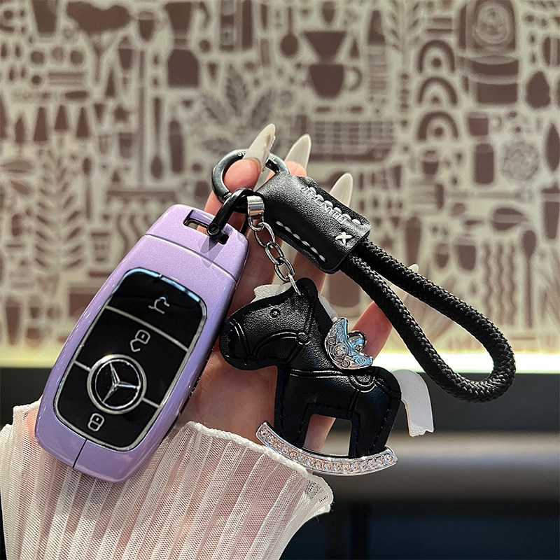 适用e300l钥匙套c260l/c200l壳A200L女gle350扣glb220glc/gla