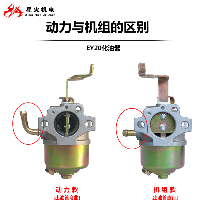 罗宾汽油发电机配件EY20EY28 EH12-2D化油器RGX2400RGX3500化油器