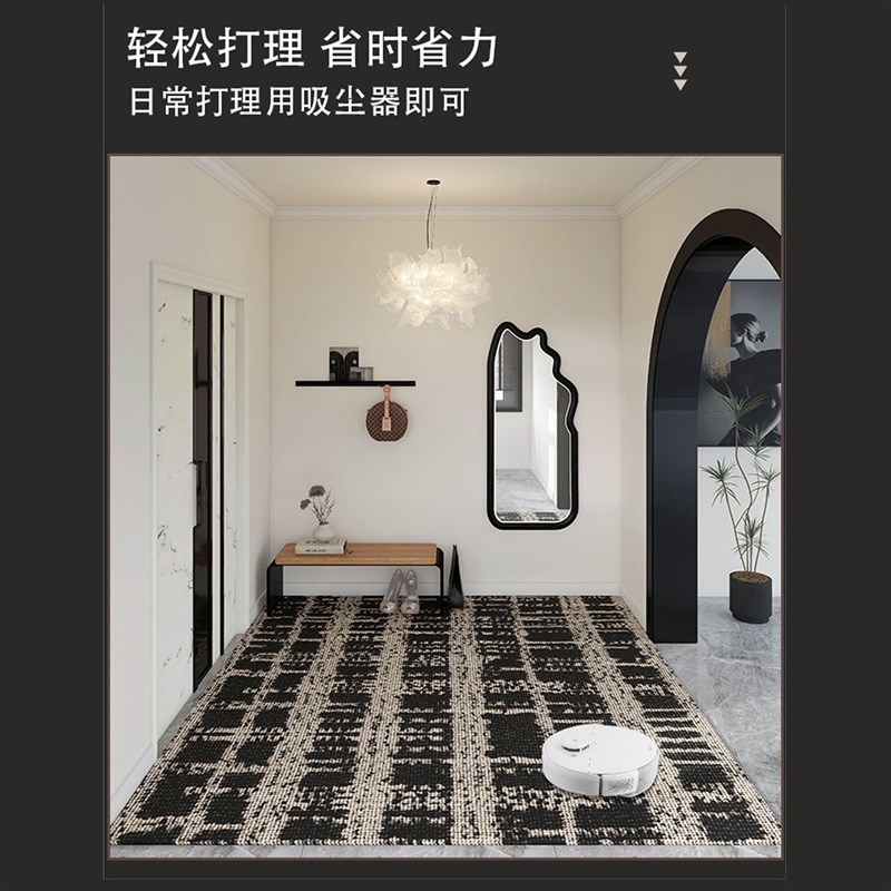 法式地垫入户门垫小香风家用地毯客厅防滑轻奢高级进门口玄关脚垫