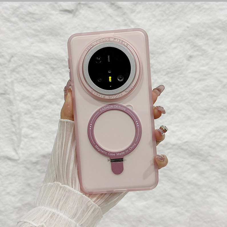 [高品质]适用华为mate70pro手机壳新款简约mate70透明磨砂女款磁吸支架外壳pro+全包防摔气囊硬壳软边情侣男