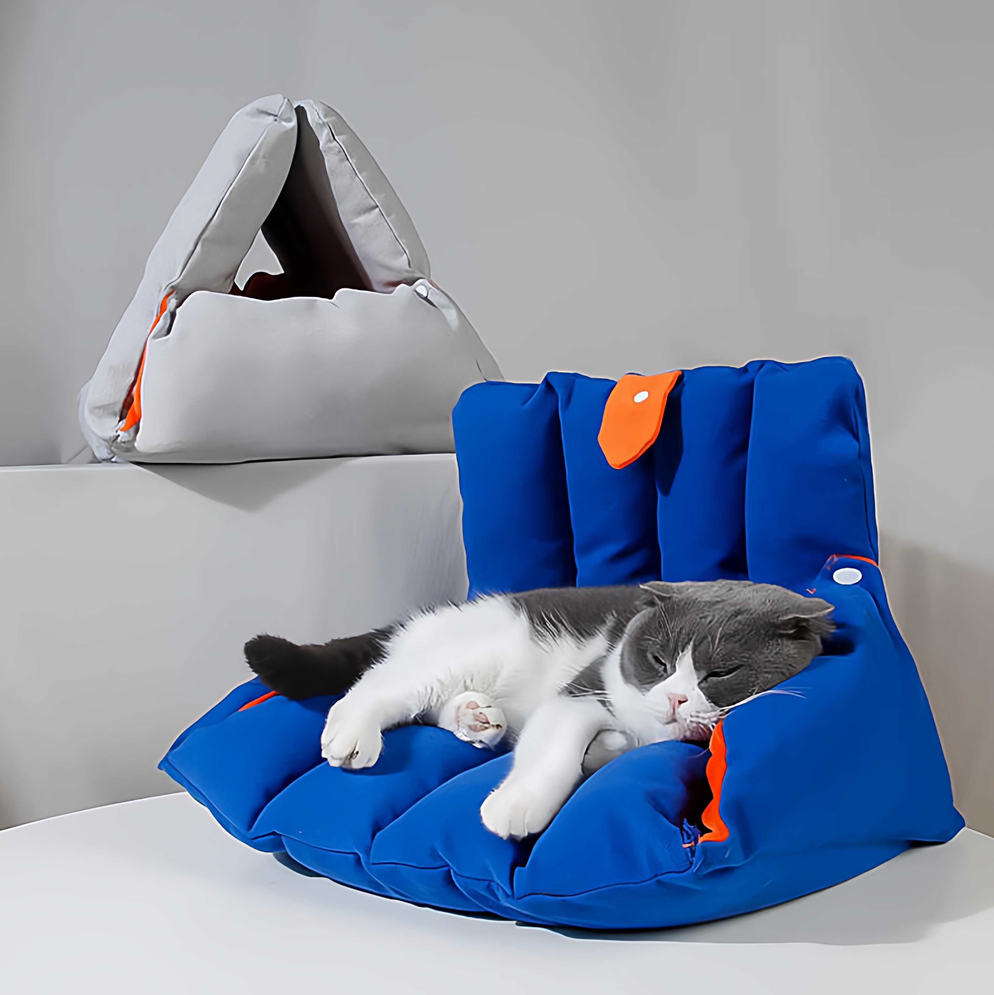 猫窝狗窝钻洞可组合可变形多用保暖秋冬小型犬宠物窝用品三角沙发