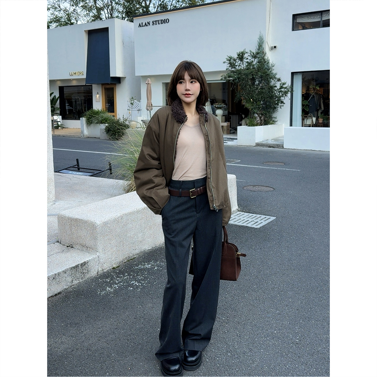 直筒休闲百搭小个子神裤25冬新款