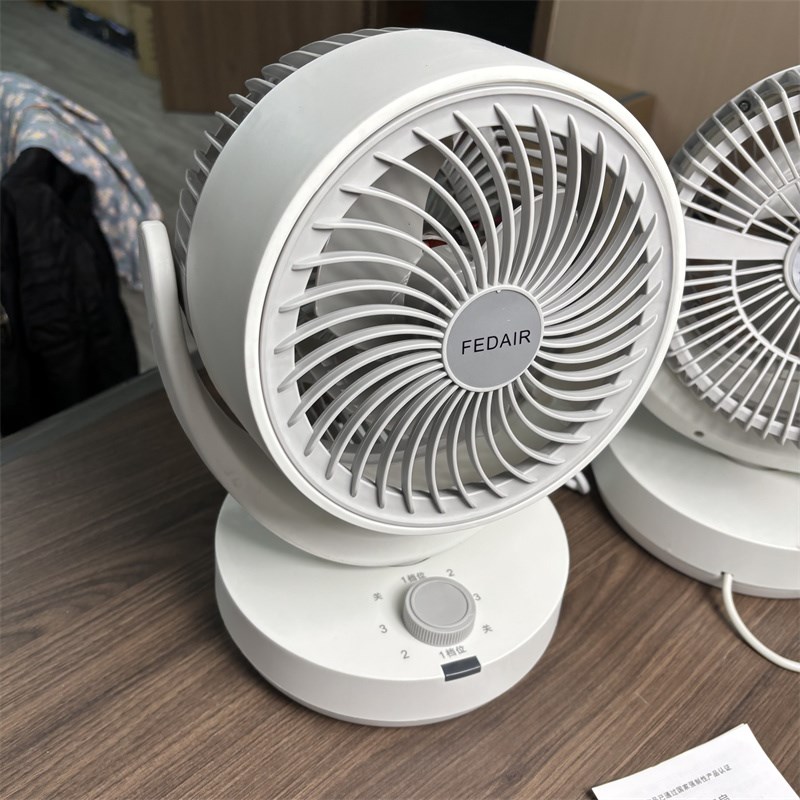 告别塑料感!家用小型桌面台式涡轮空气循环扇迷你小台扇电风扇