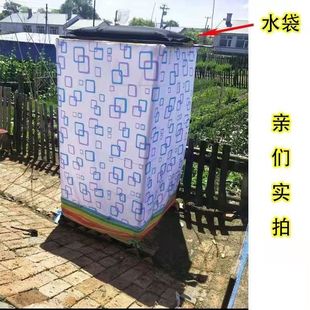 农村洗澡架子简易房淋浴间神器冬天帐篷浴罩浴帐四方形加框架带布