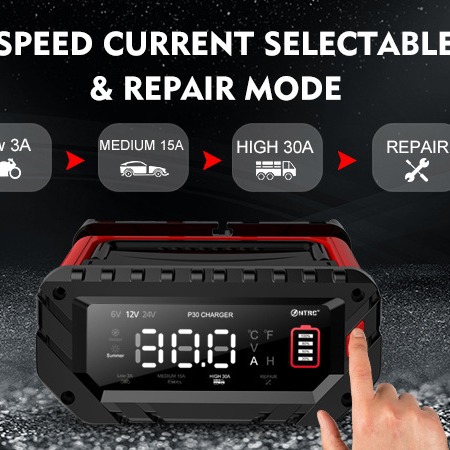 HTRC P3012V24V充电器 汽车电瓶充电器 摩托车电瓶充电器电瓶充电