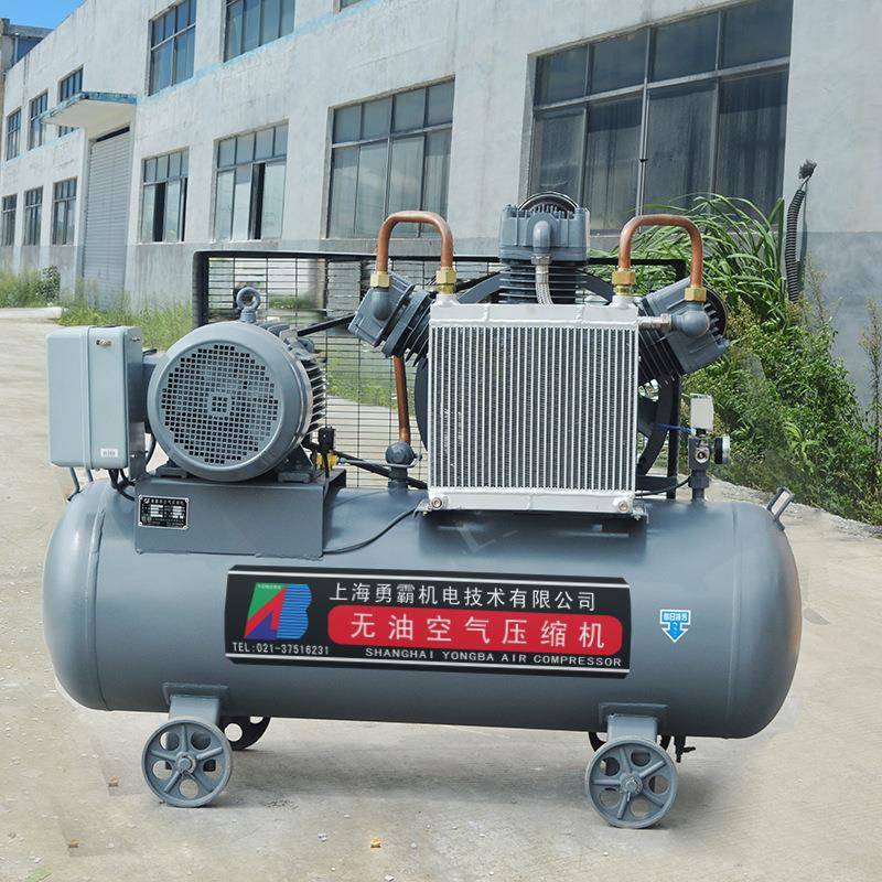 耐压试验用中压无油空压机高压无油气泵用塑料吹制WW-0.6/30