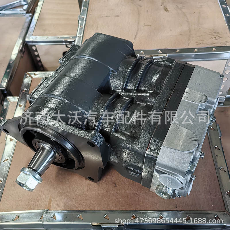 潍柴发动机双杠空气压缩机总成612630030047重型卡车整车配件
