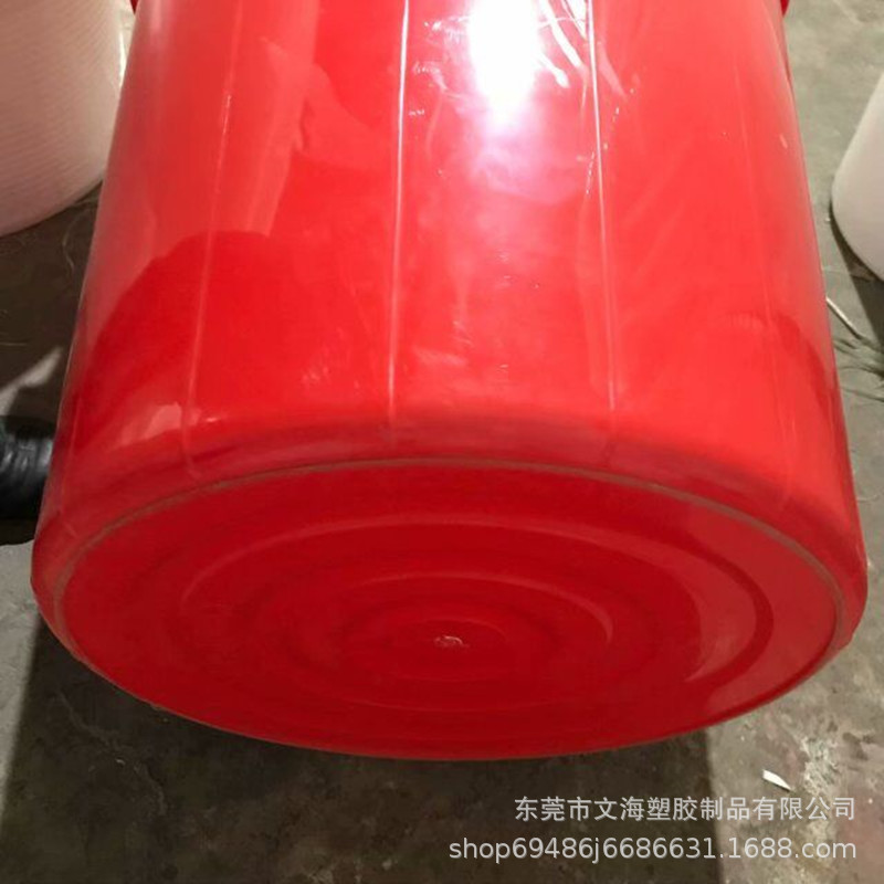 东莞批发塑料大白桶160升红色塑料圆桶 发酵桶全新料加厚大白桶