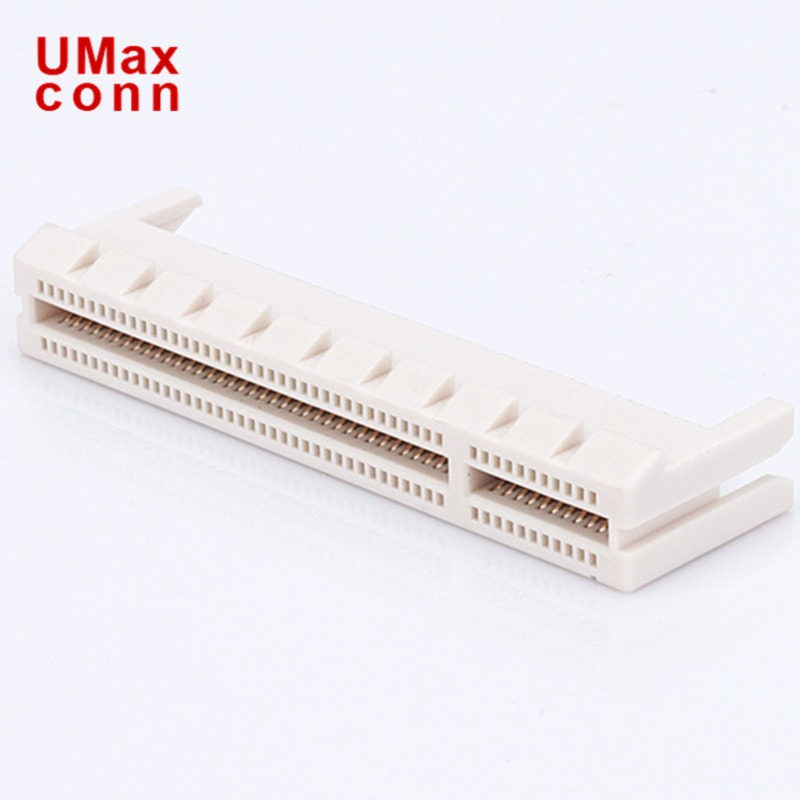 98Pin X8 PCIE连接器 夹板式 间距1.0mm 高温本色塑胶 源头厂家