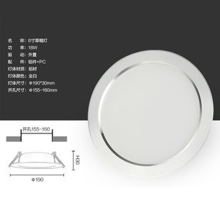 LED圆筒内嵌式 2.5寸3w3寸5w4寸9w5寸15w直流12v63v低压灯 车顶灯