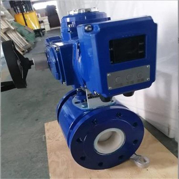 Q941TC-16C 智能精小型电动球阀 全衬陶瓷法兰球阀  DN150