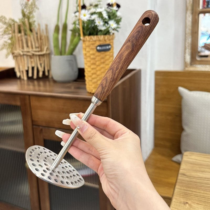 厂家批发304不锈钢土豆压泥器手动捣碎器家用压薯器厨房工具