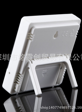 HTC-6 新款蓝色夜光温度计湿度计 数显大屏幕家用温度表