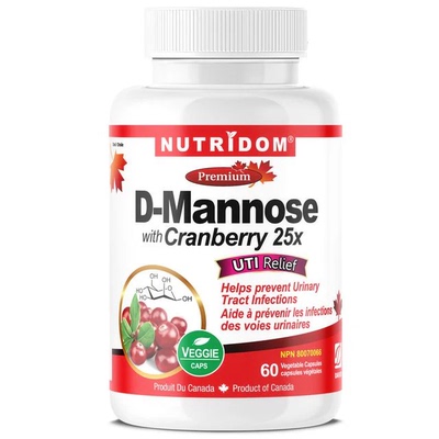 加拿大直邮包邮包税到手价NUTRIDOM 甘露糖蔓越莓胶囊60粒