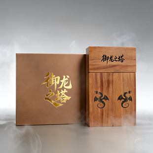 实木折叠磁吸骰子塔“御龙之塔”纯实木手工雕刻相思木环保清漆