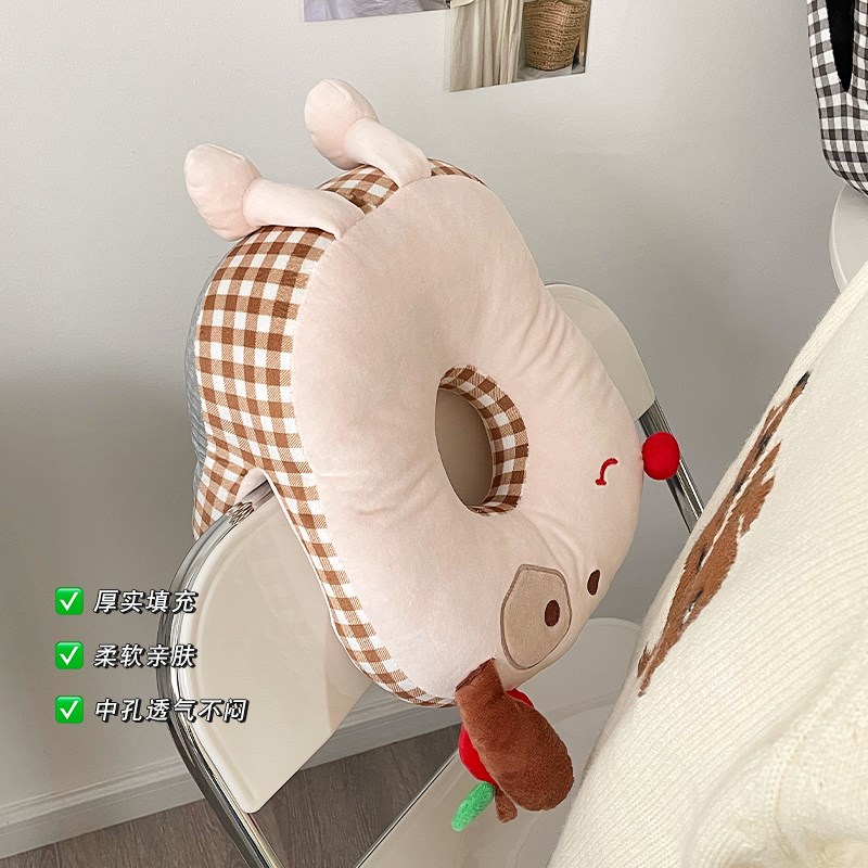 卡通可爱午睡枕小学生趴睡枕成人办公室午睡神器吊脚座椅护腰靠枕