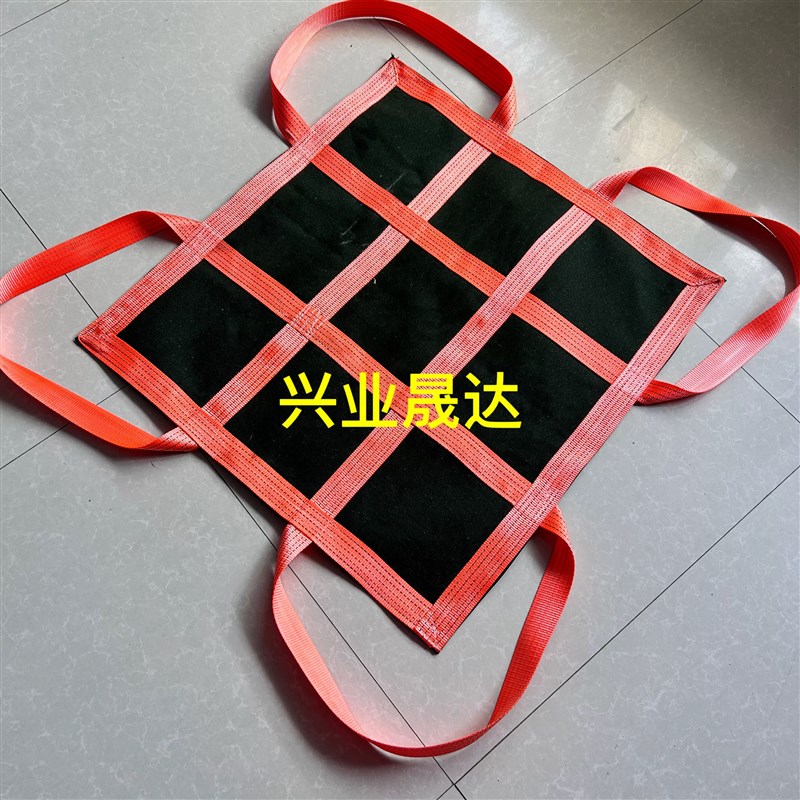 吊货网船用起重吊网彩色吊装网涤纶码头网兜吊砖网集装箱防护网