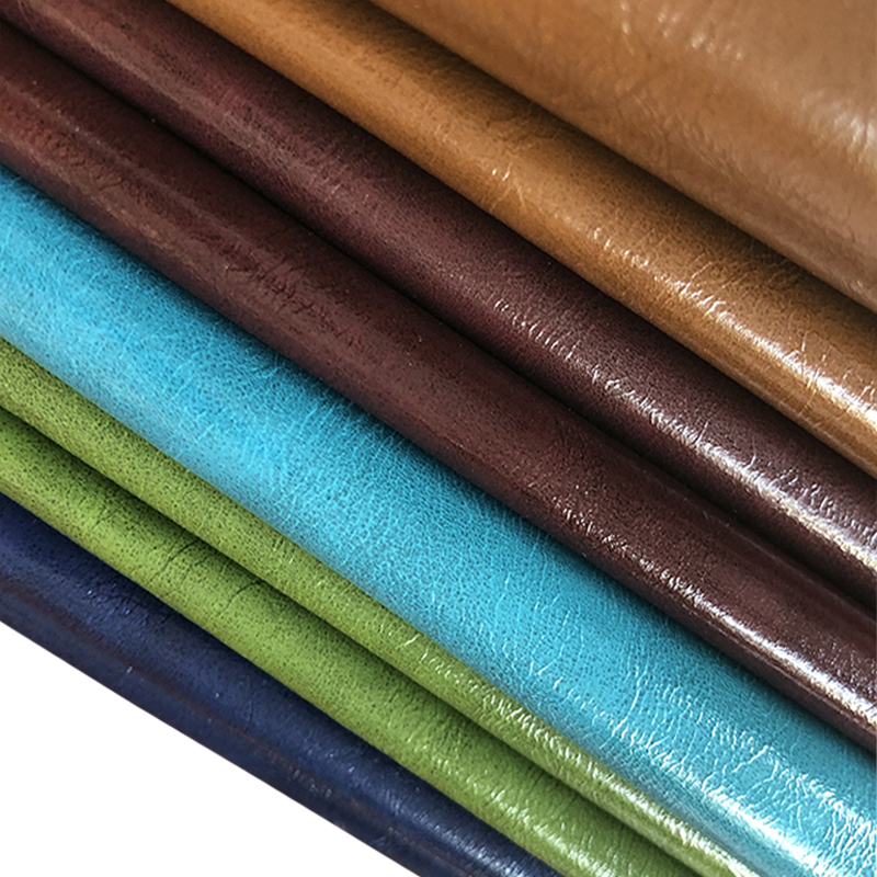 pu皮革面料 油蜡皮人造革 沙发家具座椅防水硬包软包皮料手工
