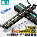 山泽配线架理线架网络 工程级加厚型网线管理器19寸机柜通用 电话