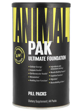 Universal Nutrition Animal环球野兽PAK高级复合维生素营养44包