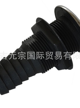 尼笼 1-1/2吋大型出水口 五金 SS316面蓋 含挡水片 黑色