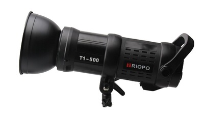 捷宝T1-500高速闪光灯 影棚 专业影楼 儿童摄影 快速回电 LED长亮