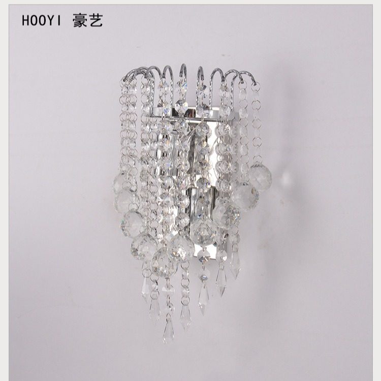 轻奢银色水晶壁灯客厅过道墙壁装饰灯酒店客房卧室床头灯灯具热卖,电子元器件市场,电线扎带/束线带,淘宝优惠券,粉丝福利购,淘宝优惠卷