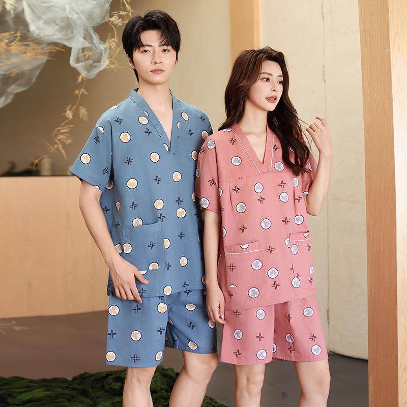 芈竹 棉家居睡衣女款汗蒸服情侣款洗浴大码按摩男款浴衣桑拿服,居家布艺,汗蒸服,淘宝优惠券,粉丝福利购,淘宝优惠卷