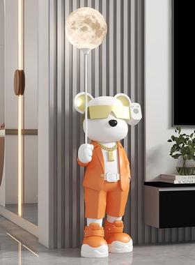 暴力熊落地星空灯摆件客厅电视柜沙发旁儿童卧室乔迁新居装饰品