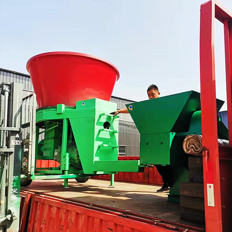 秸秆粉碎机大型稻草粉碎机圆盘牧草破碎机多用型养殖草料粉碎机