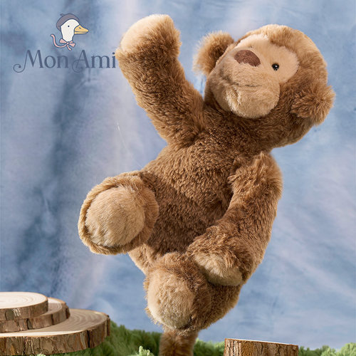 MONAMI毛绒小猴玩偶儿童安抚公仔